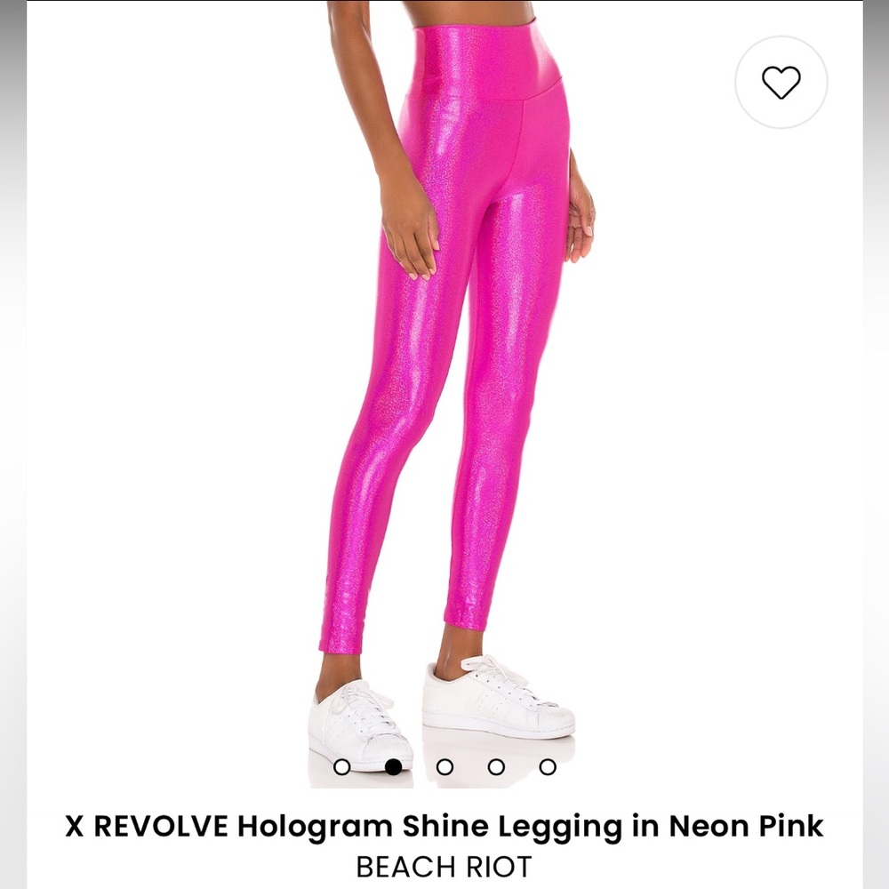 Beach Riot X REVOLVE Hologram Shine Legging in Neon Pink XS